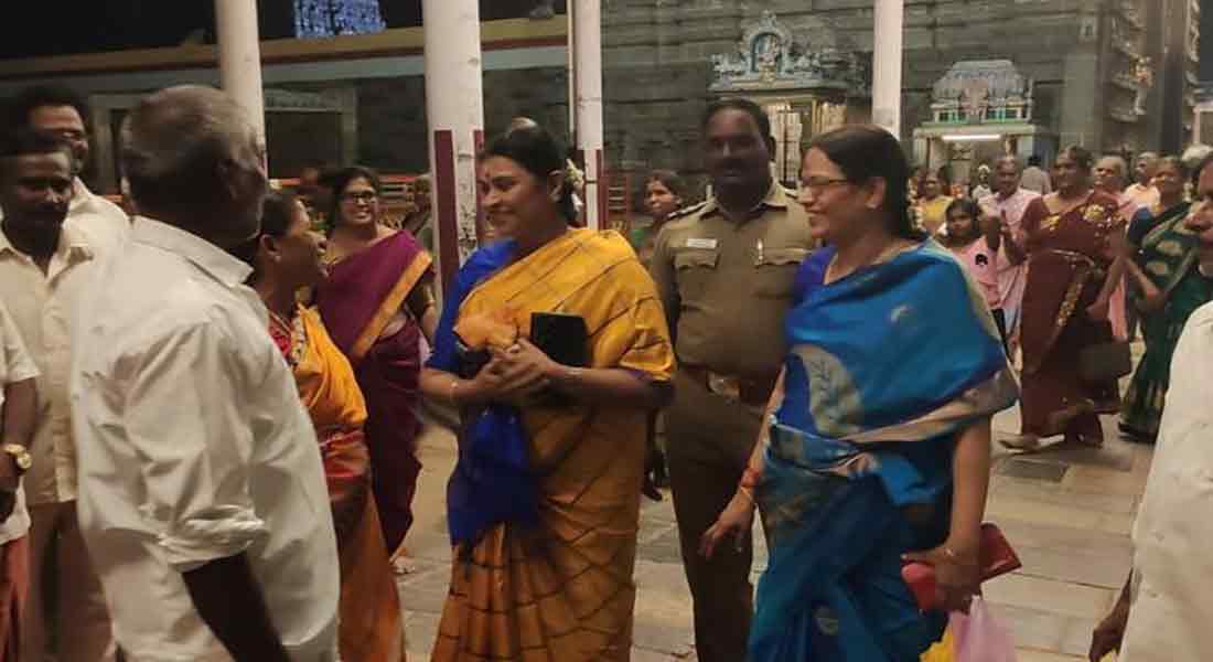 Durga Stalin, visited the Natarajar temple