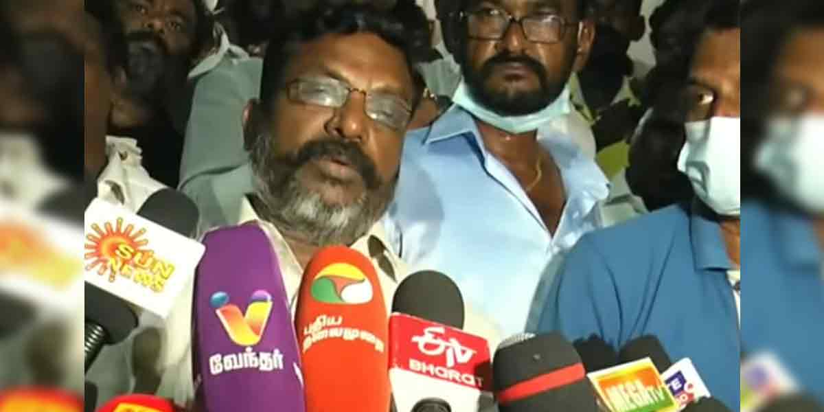 vck Thirumavalavan press meet