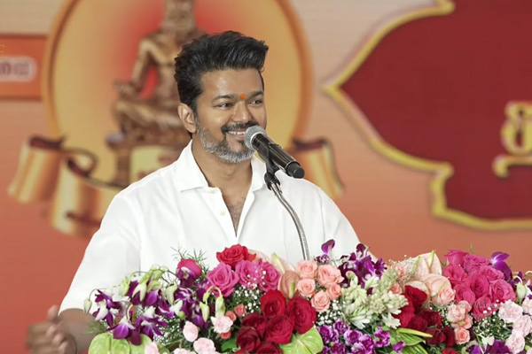 Vijay made the students take the pledge