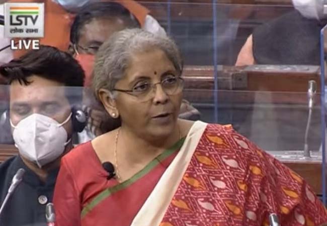 2021- 2022 UNION BUDGET MINISTER NIRMALA SITHARAMAN SPEECH AT PARLIAMENT