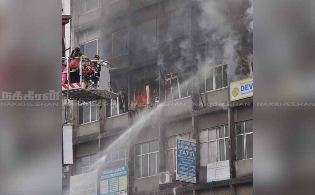 Chennai apartment building fire accident