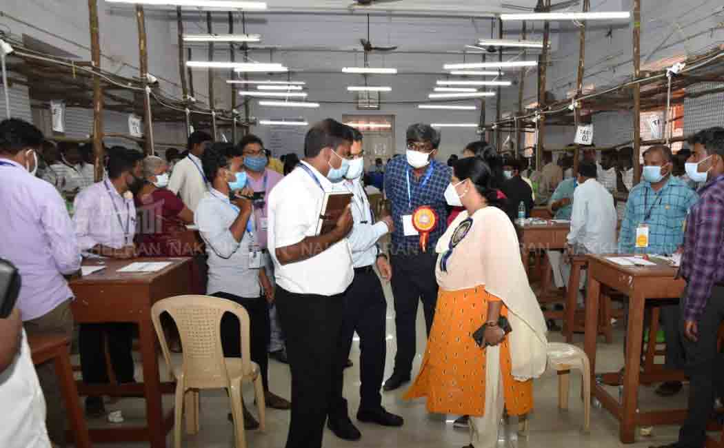 Officials who inspected the counting centers!