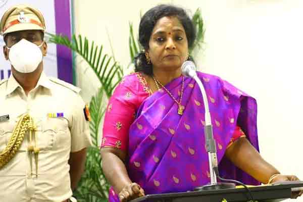 puducherry governor tamilisai talks about mla nehru questions