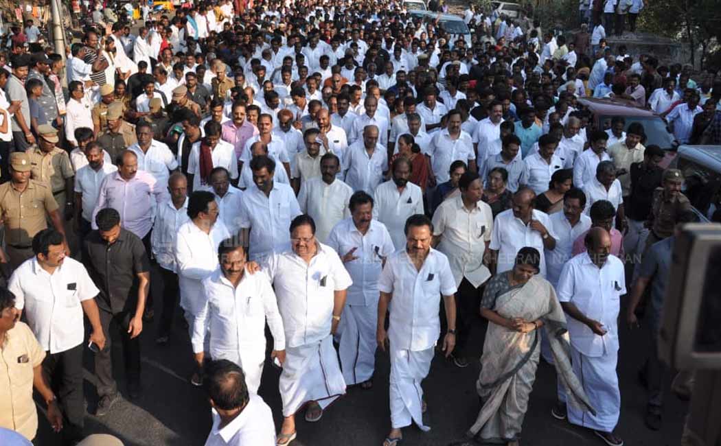 anbazhakan's Last rally DMK