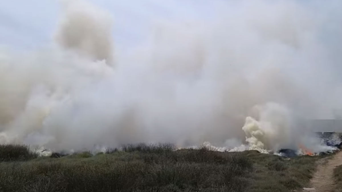 Fire near airport causes panic in Madurai