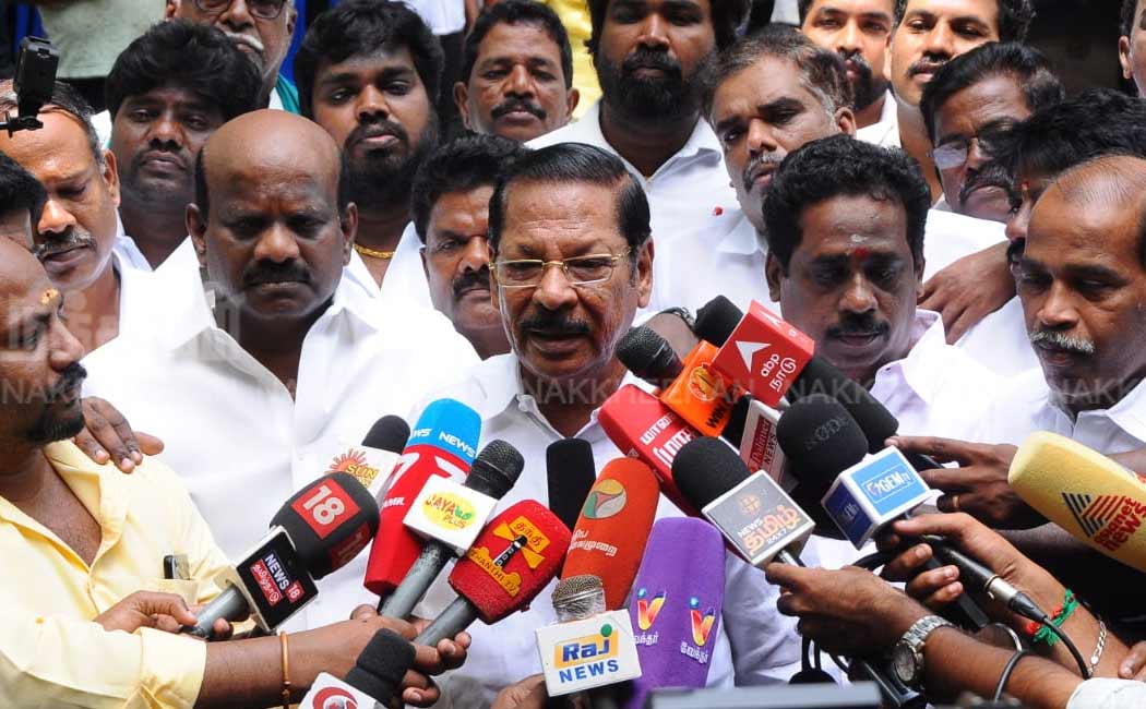 RS Bharathi warns BJP for ed raid