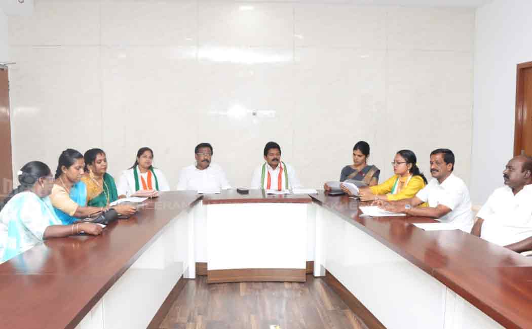chennai corporation congress councilor meeting in sathyamoorthy bhavan