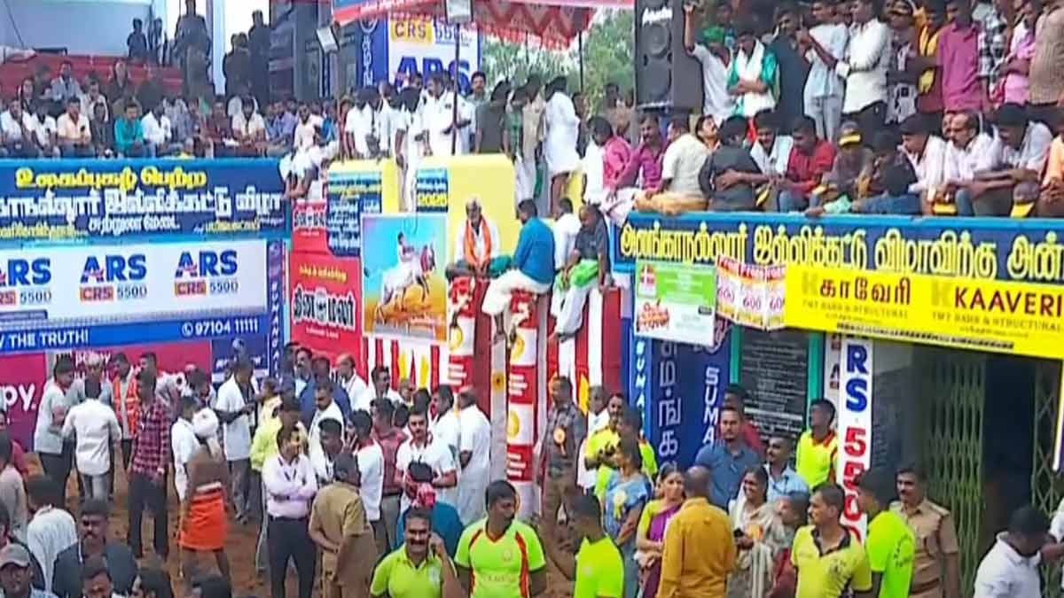 Jallikattu at Alankanallur in a short time