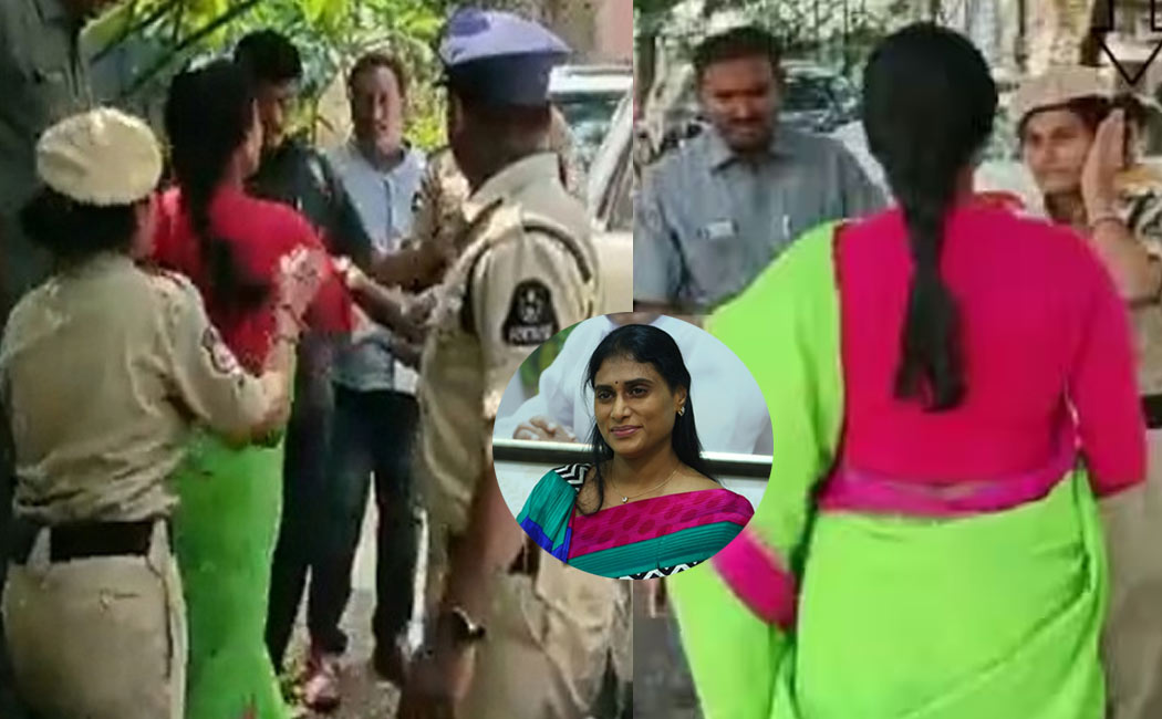 andhra cm jagan mohan reddy sister sharmila who slapped the police