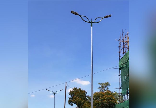 street lights admk party symbol dmk leaders meet collector
