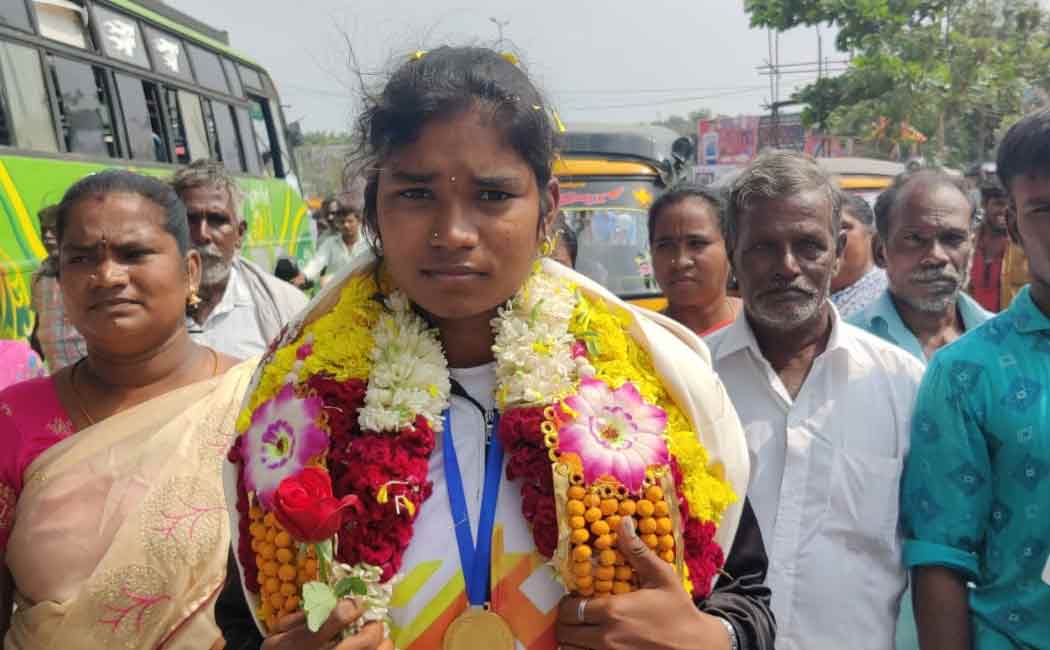 Tamil Nadu female athlete who won consecutive medals