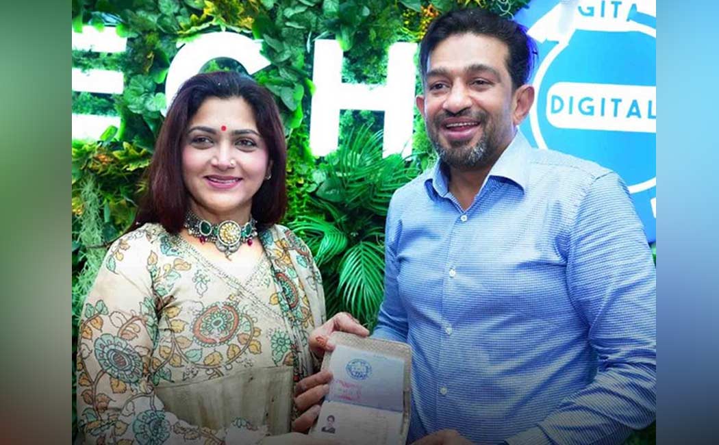 kushboo has been granted olden visa uae