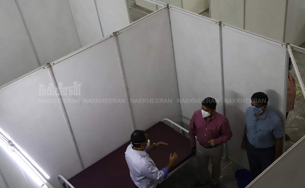 Trade center converted into Corona Ward