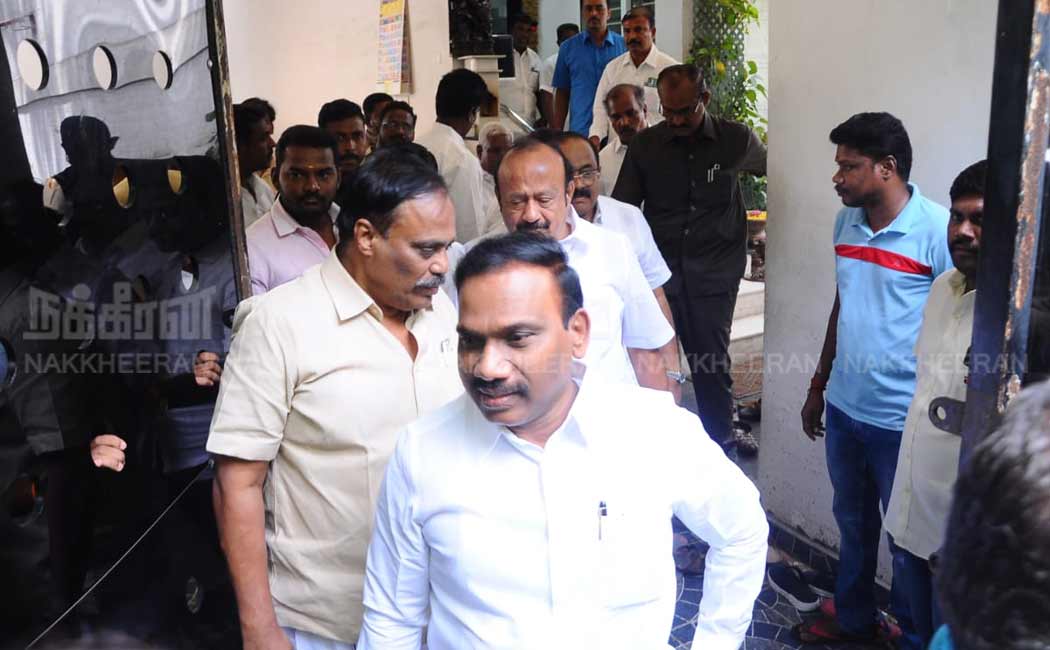 Senior ministers consult at Minister Ponmudi house