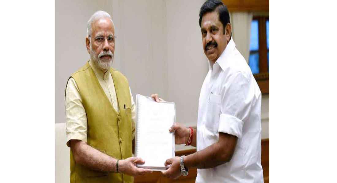 Modi's meeting with Edappadi 13,000 crore to provide relief fund