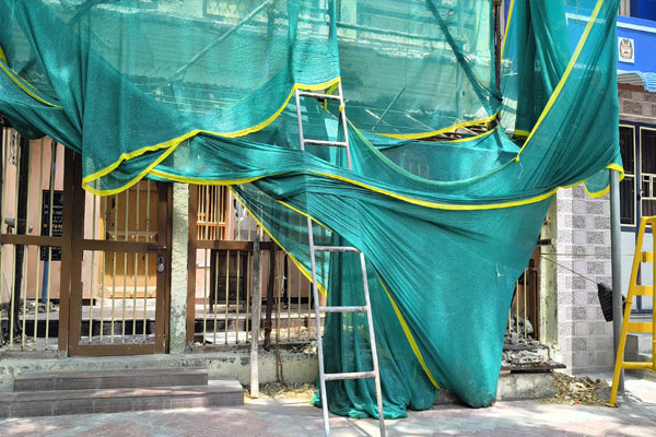 Renovation work on Bharathi damaged birthplace slows down