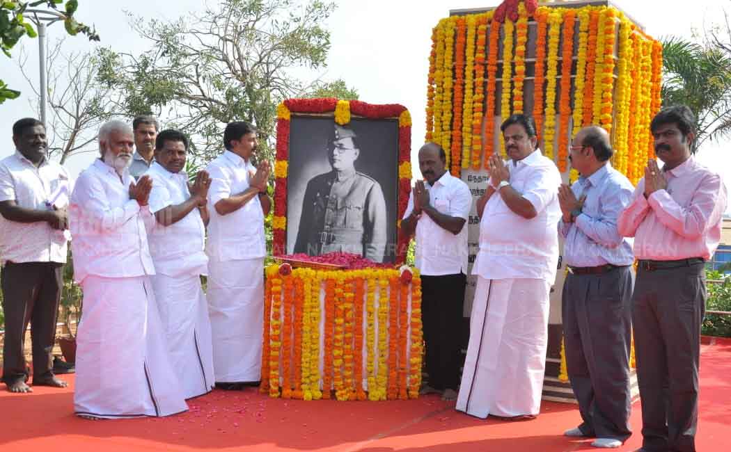 Subhash Chandra Bose 128th Birthday Honored by Tamil Nadu Govt