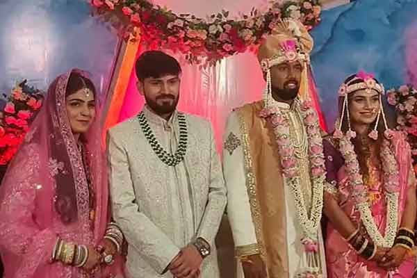 Hindu and Muslim wedding ceremonies across religions held same stage
