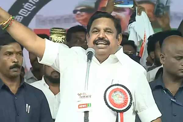 Edappadi Palaniswami condemns Mk stalin for arakkonam case