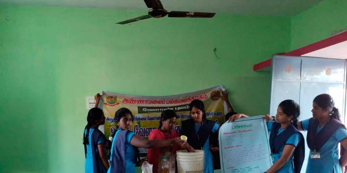From 3G solution to camphor solution- the students imparted agriculture training