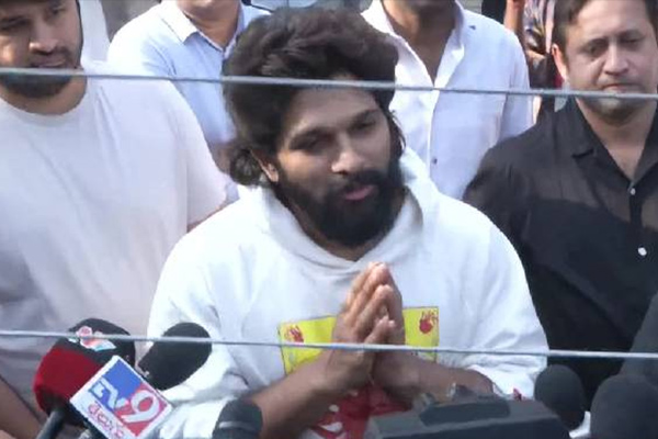 allu arjun speech after get released from jail regards women passed away in pushpa 2 premiere case