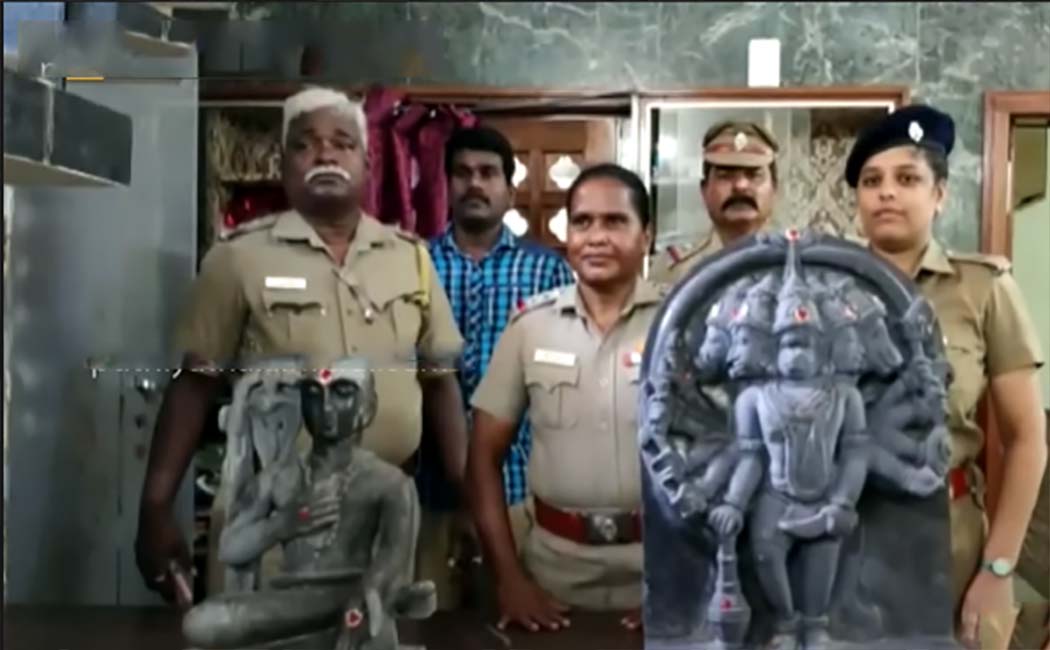 Police recover two Sami idols lying on the beach!