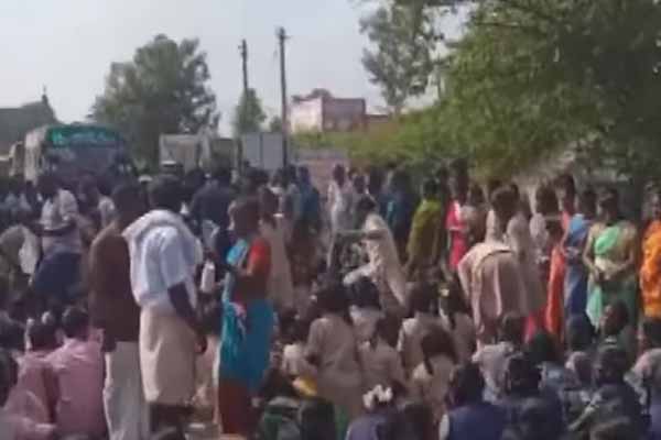 POCSO case Students gather in support of teacher