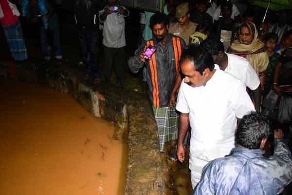 Pudukottai floods .. Minister meyyanathan vist
