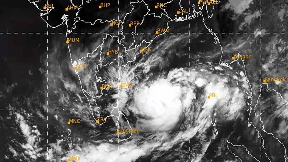 Cyclone 'Dana' forms in the Bay of Bengal