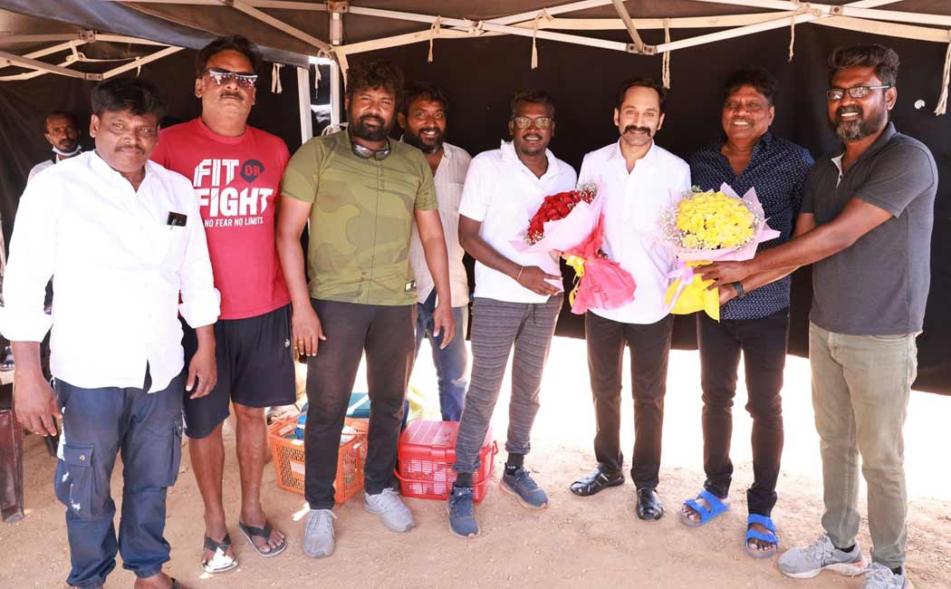 fahad fasil joined set of mari selvaraj in 'maamannan'