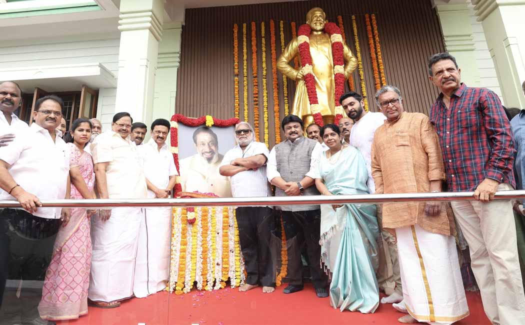 Shivaji Ganesan's fame will last as long as Tharani and Tamil exist says CM