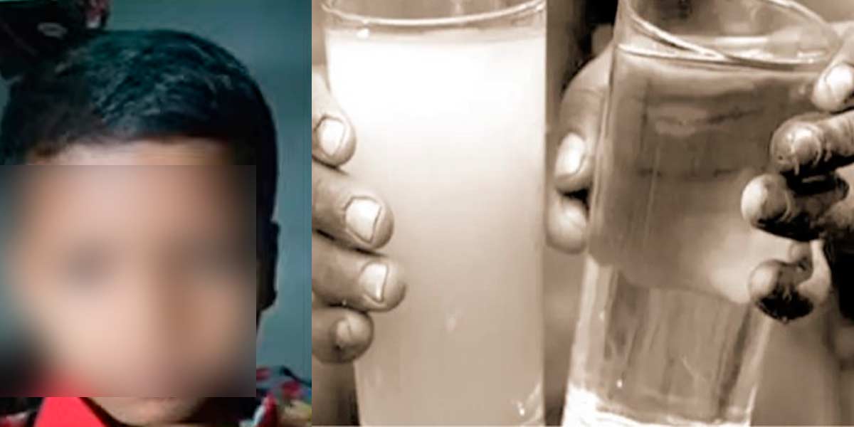 drinking water mixed with sewage; The deceased was an 11-year-old boy