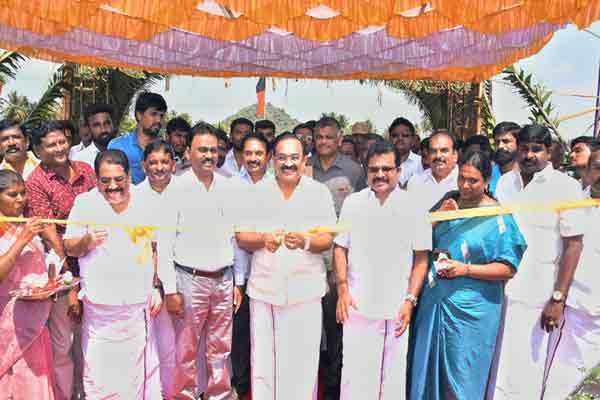 minister sakkarapani talk about there is no water scarcity issue at ottachandram