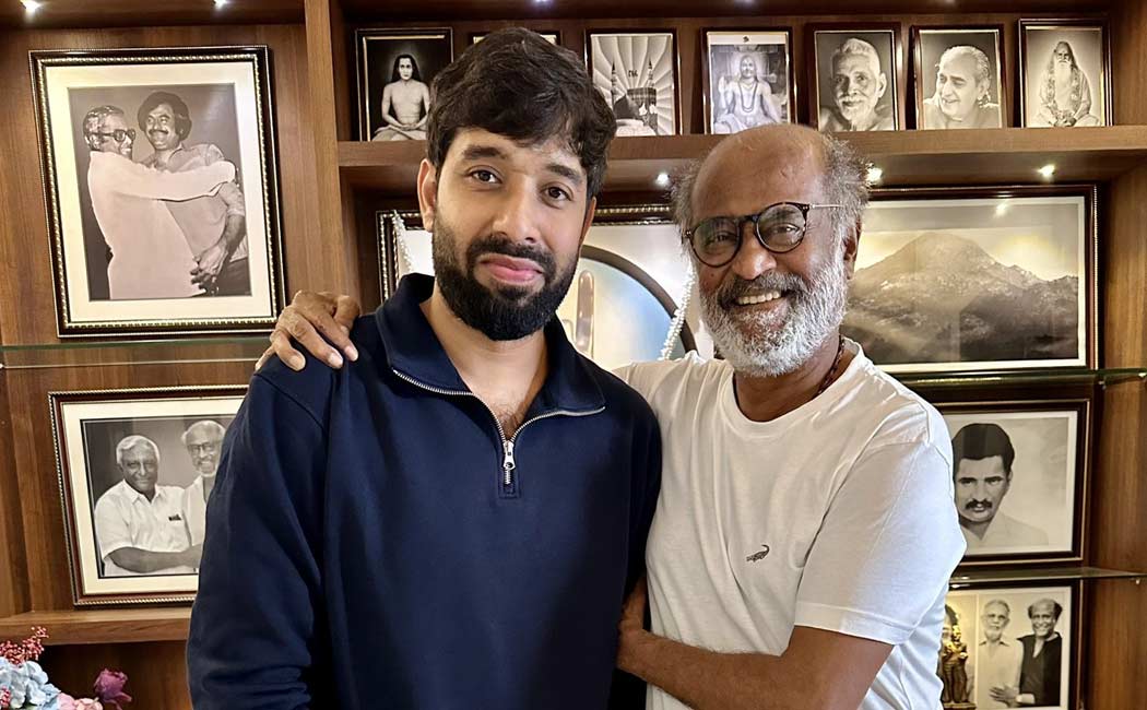 mark antony success aadik ravichandran meets rajinikanth