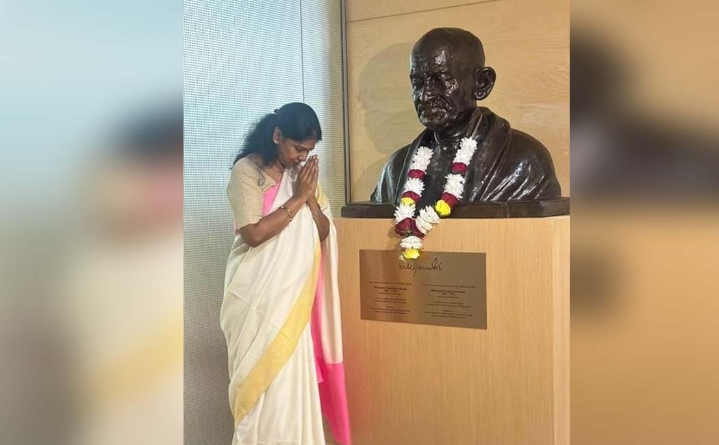 Kanimozhi MP at the National Library of Latvia!