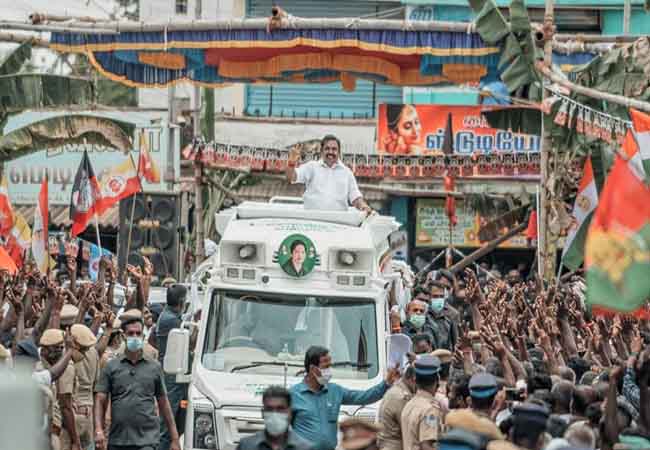 ELECTION CAMPAIGN ADMK LEADER AND CM OF TAMILNADU