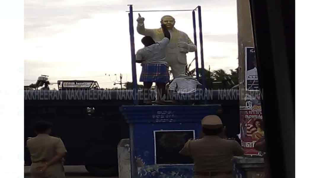 new Statue of Ambedkar installed in Vedaranyam