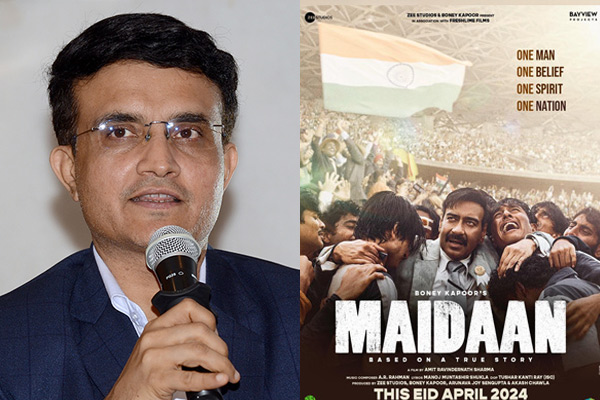 sourav ganguly praised ajay devgn starring ar rahman musical maidaan movie