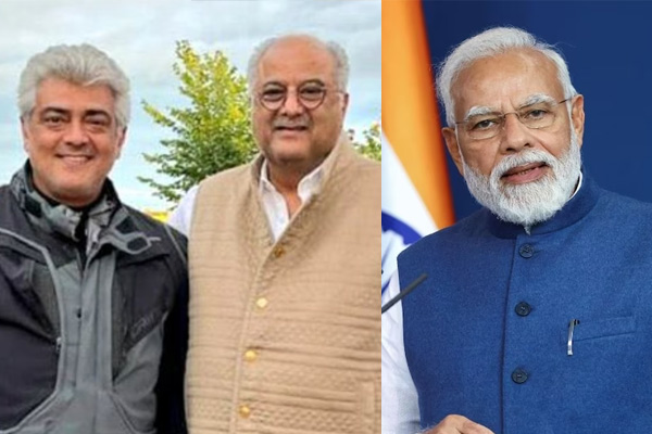 ajith movie producer boney kapoor request to first time voters to vote pm modi