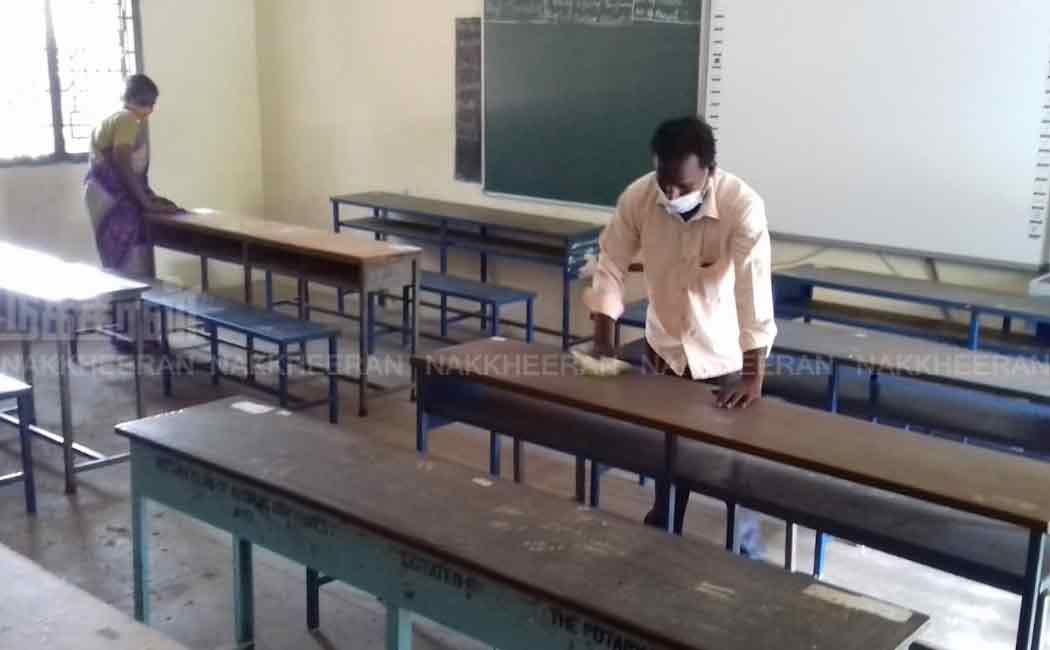 Staff involved in cleaning schools and colleges