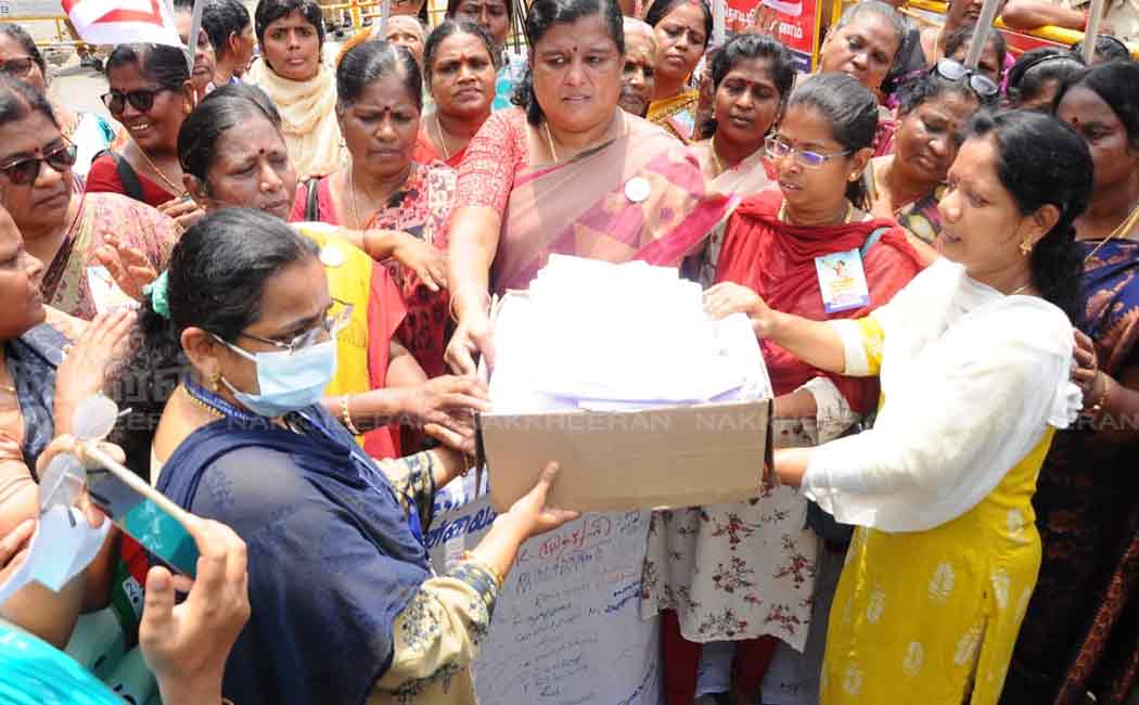 all india democratic womens association one lakh signature