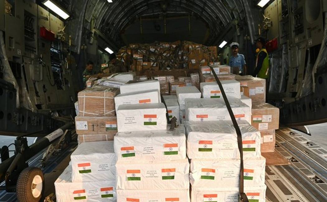 India extended a helping hand to the Palestinian people