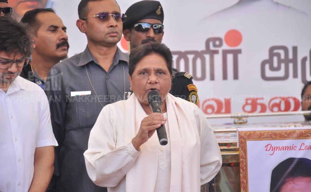 Bahujan Samaj Party chief Mayawati pays homage to Armstrong's (Pictures)