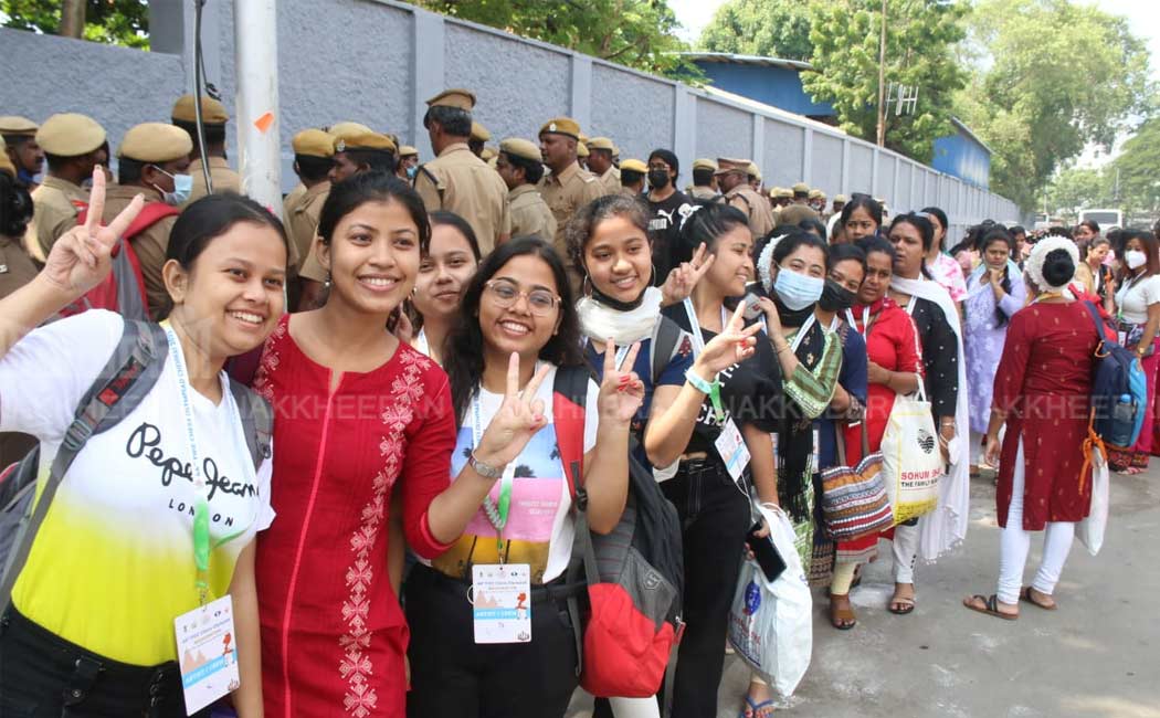 North State girls came participate opening ceremony Chess Olympiad