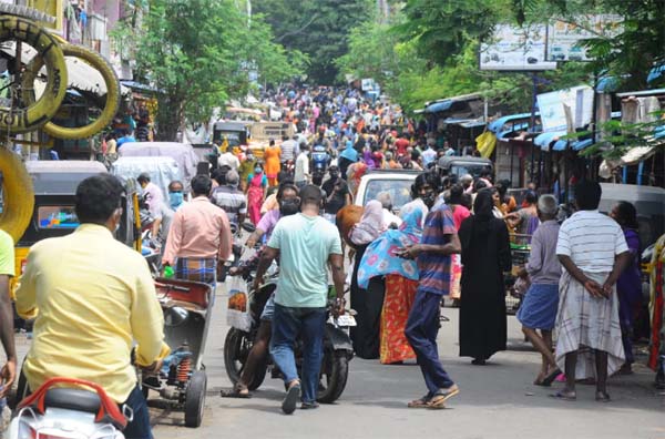 Royapettah in Chennai - corona virus issue - photos -