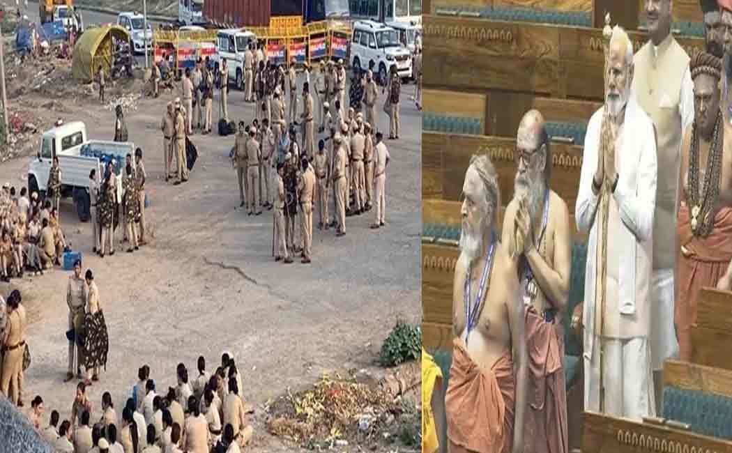Farmers who marched; Tension at the delhi border