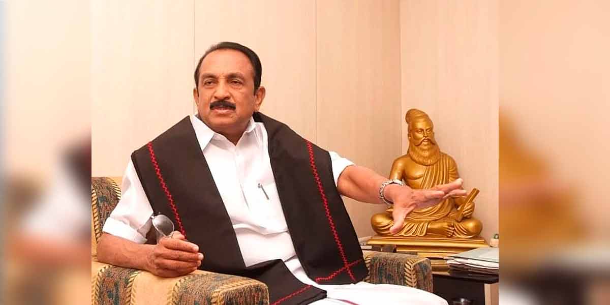 "Tamil Nadu Cauvery basin is a desert" - Vaiko condemns Karnataka government