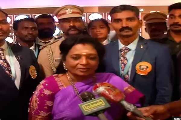 'Whose tax money was taken in boxes and boxes in the house of ministers'- Tamilisai question to Udhayanidhi