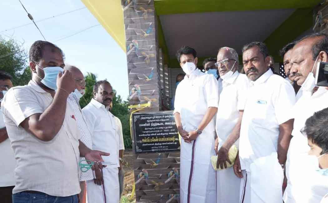 Minister Opens passenger waiting place