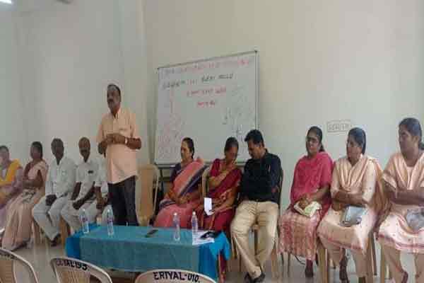 trichy evr college twelve days yoga workshop completed